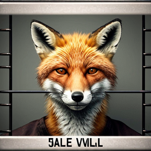 mugshot red fox evil jail

