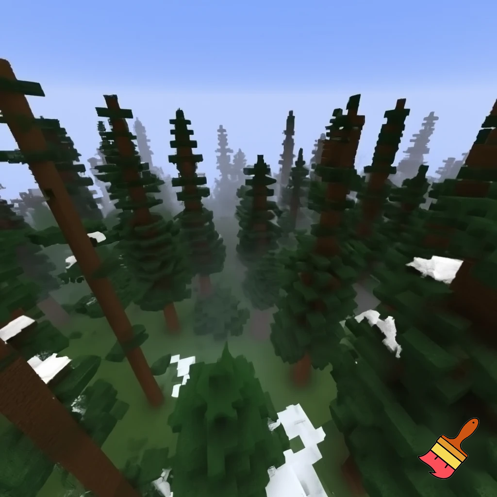 Minecraft taiga forest