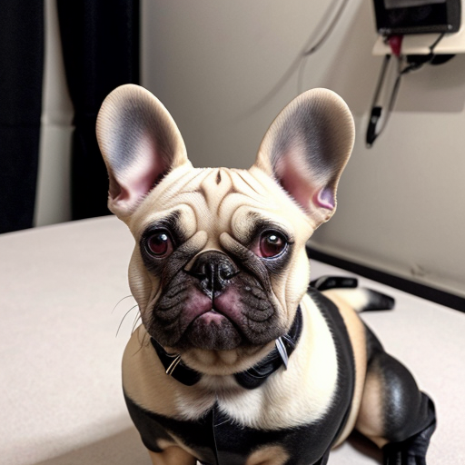 Make up body with the head to be a French bulldog with who’s white the arm to be a white pug, the other arm to be a black girl wiener dog Likes to be robot legs