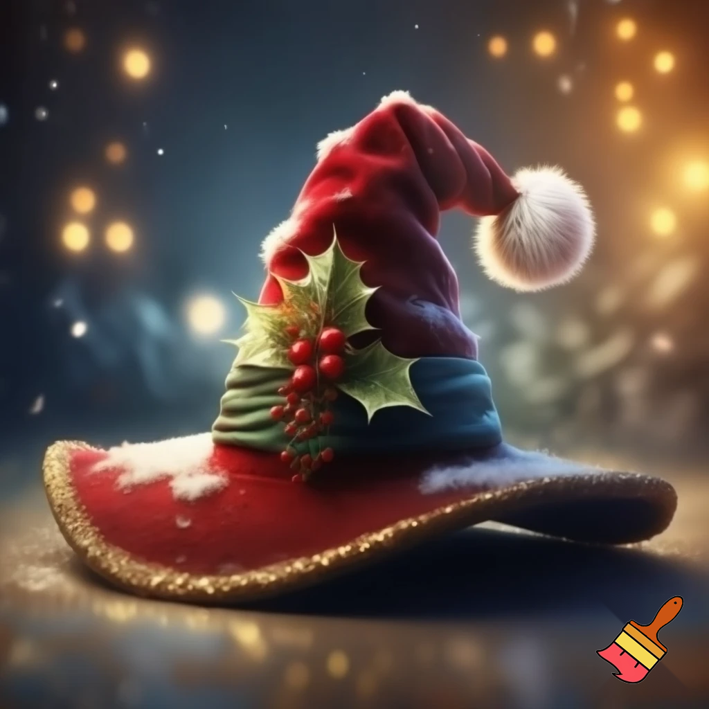 Christmas wizard hat