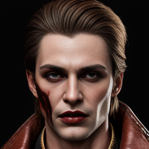 Vampire Prince with Brown Hair 