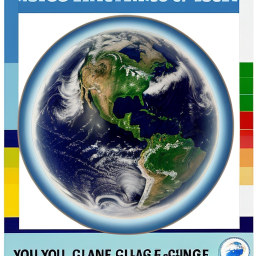 climate change poster with an image of earth
