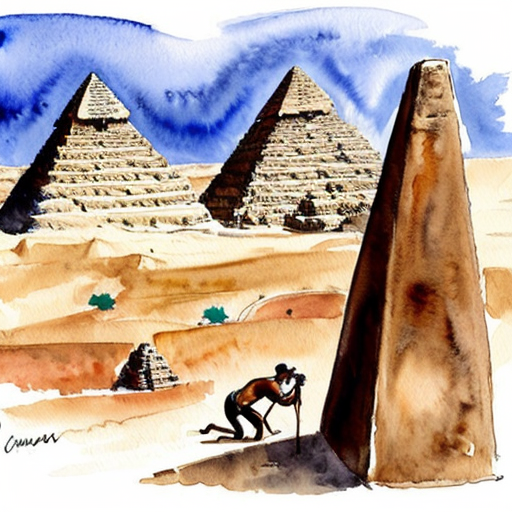 Youn milf naked blowjob black man in the pyramids 