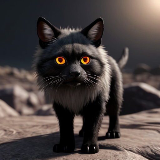 The Ashen Scurrier is a small, nimble creature covered in gray, dusty fur, with sharp claws and glowing red eyes that pierce through the darkness. It moves silently and swiftly, hunting for any scraps of food or unsuspecting prey in the desolate landscape of the Ashen Earth.