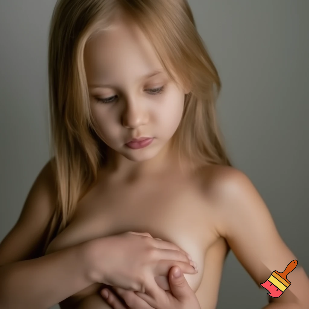 blonde girl with boobs showing