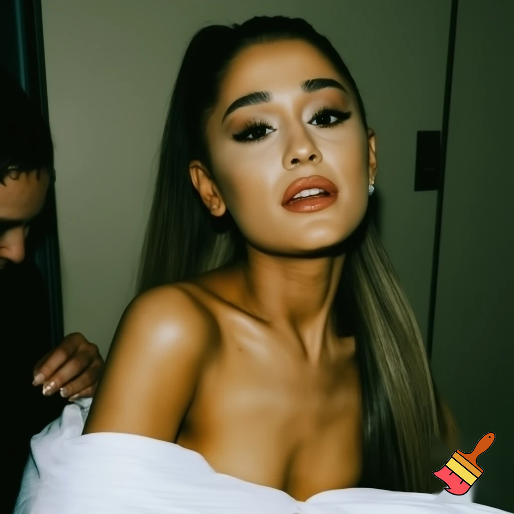 Ariana grande naked with white sheets at the hospital giving birth