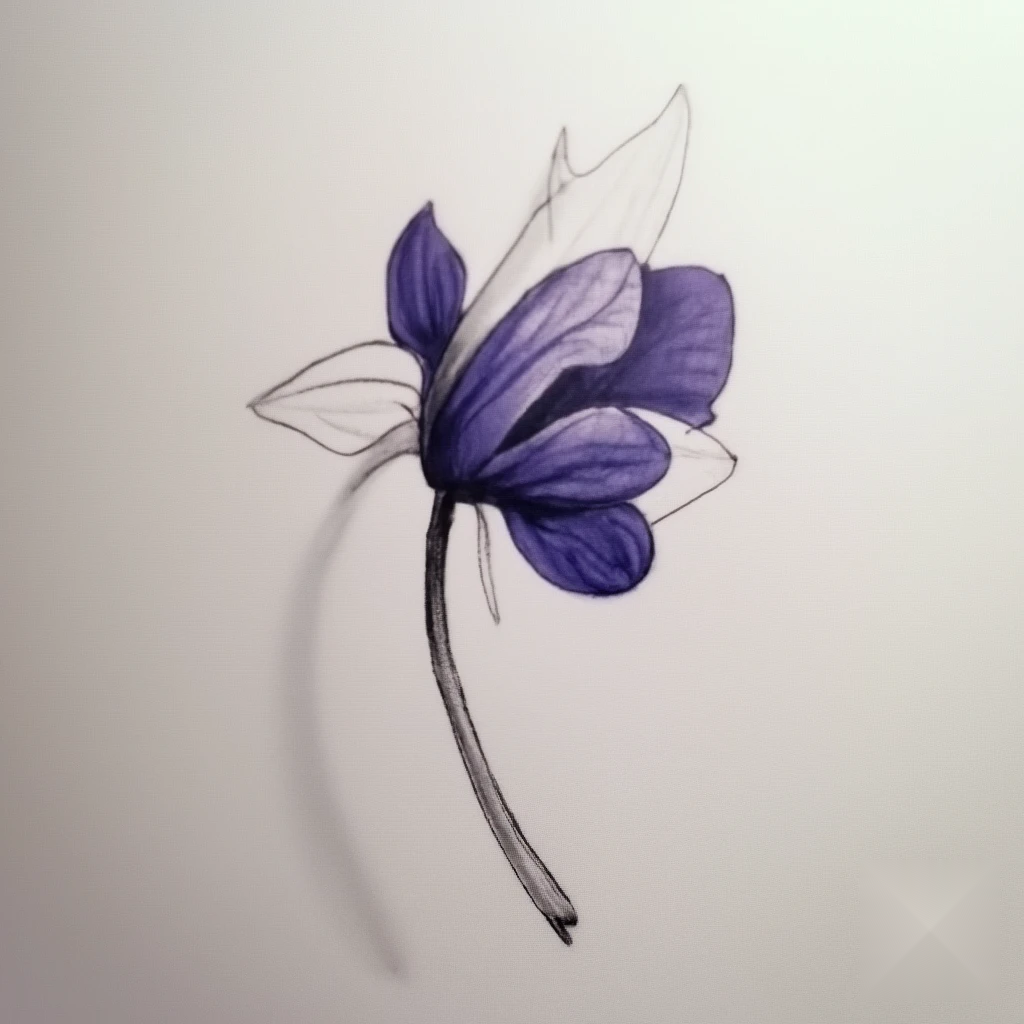 february birth flower tattoo