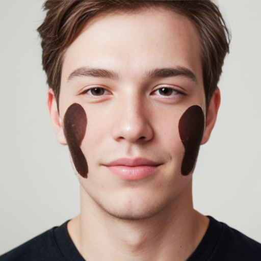 short white guy with a mole on his face

