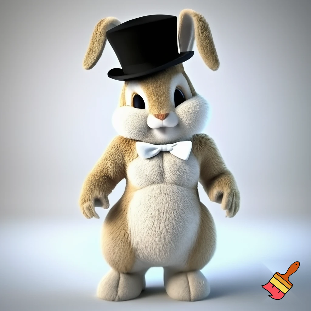 Easter bunny mascot top hat costumes🏰🚪