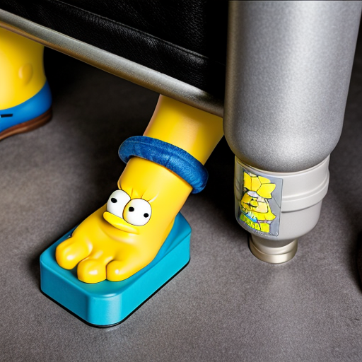 The simpsons Lisa pedal cover pump hand and Bart pedal cover pump hand