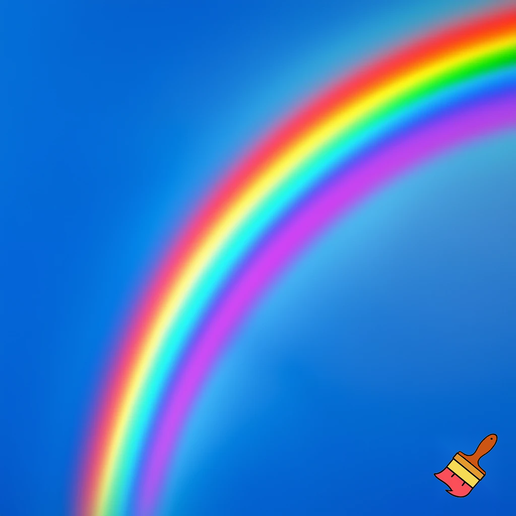 bulutsuz havada gökkuşağı
