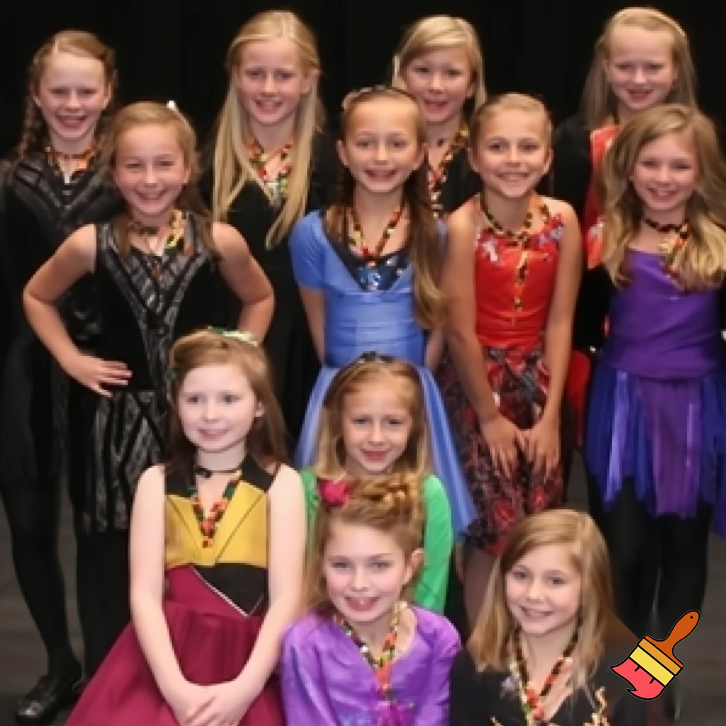 A little girl kid's show