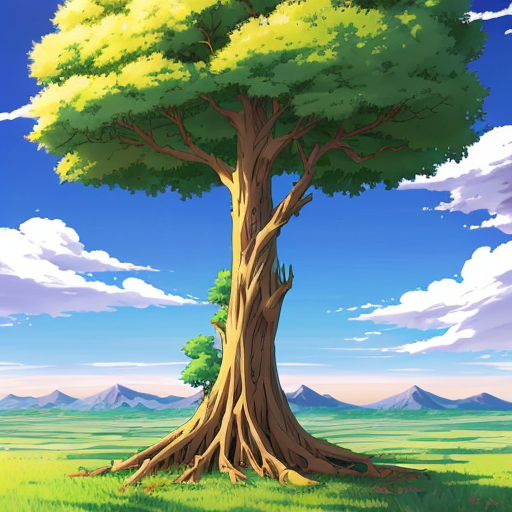 climate change poster half destroyed and withered and half a healthy tree
