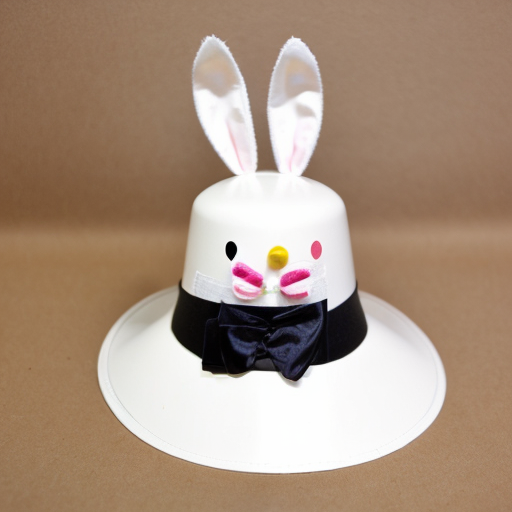 Easter bunny top hat, Easter bunny top hat with bunny ears