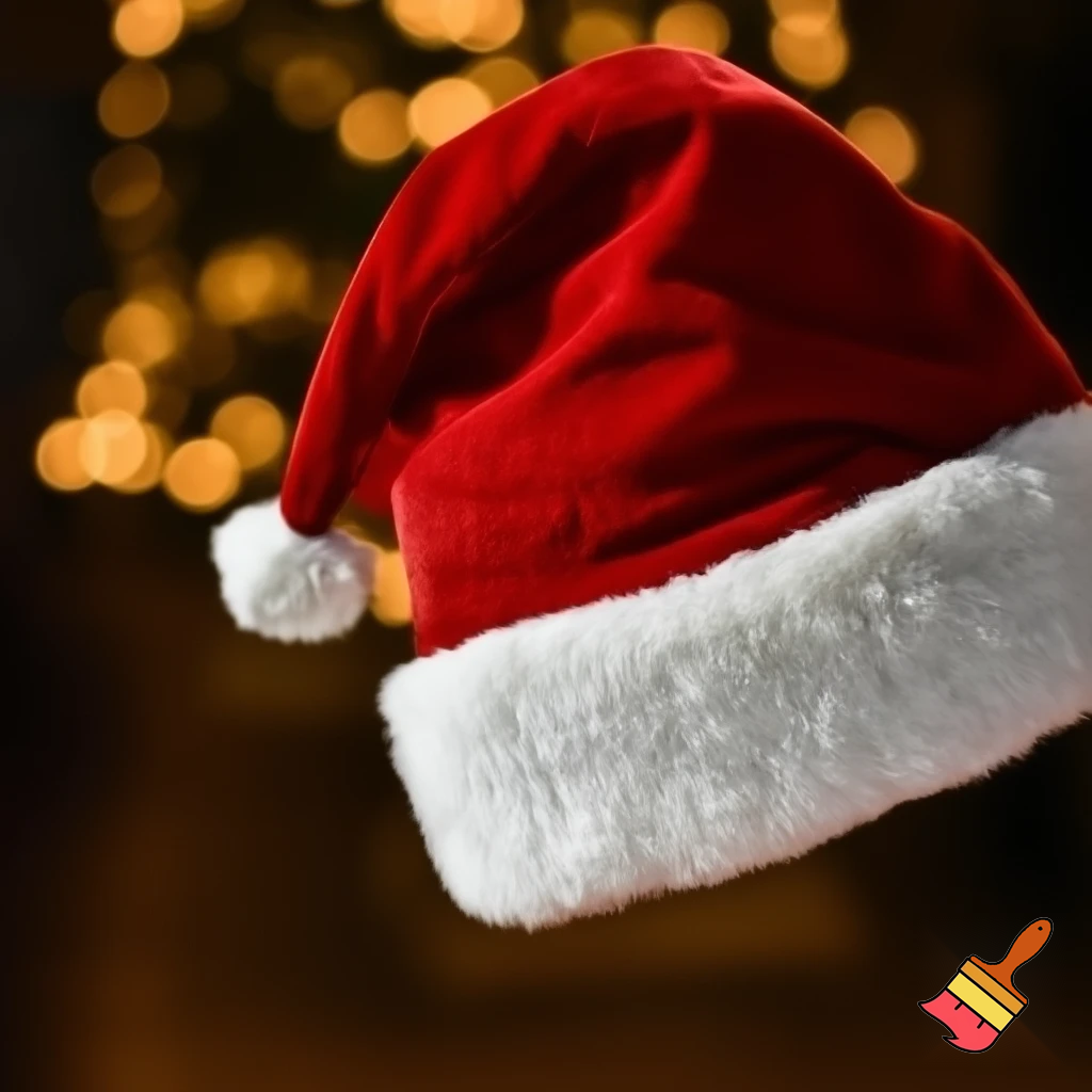 Christmas hat, Santa Claus hat velvet hat offensive hat