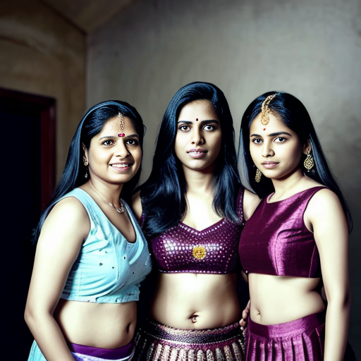 Create realistic photo of an Indian family photo comprising husband wife and their 13 year old daughter. Daughter is in cyan lehenga choli.