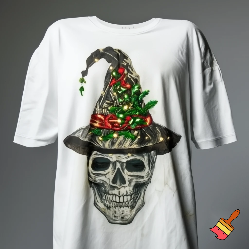 Christmas wizard hat a T-shirt magic T-shirt a big one