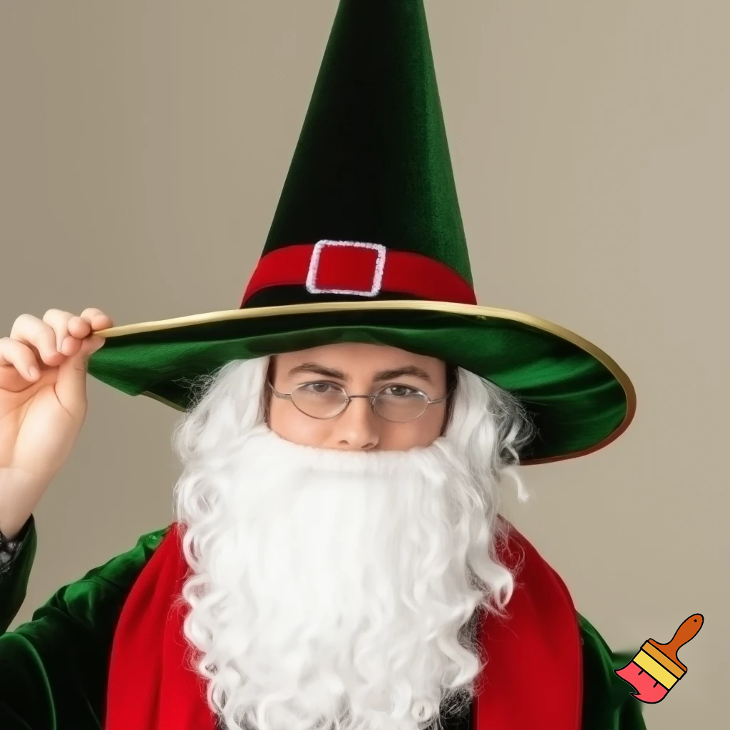 Wizard Christmas hat, wizard Christmas hat, Santa Claus hat velvet fabric