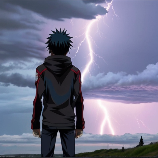 anime charachter REBELLING against WOKE and include ALOT of thunder 
emphasising there stanse on matter 
Put american and israely flags
