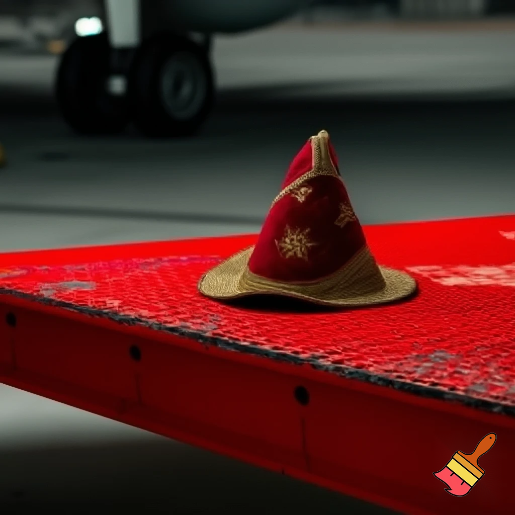 Christmas wizard hat, special costume red plane ramp one