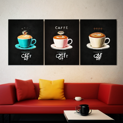 create art for a wall of a café