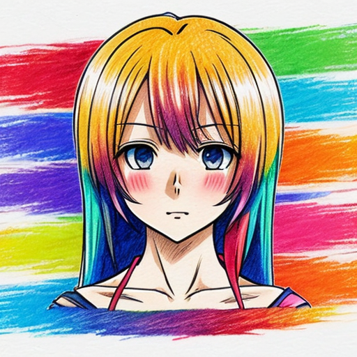 Make a simple abstract crayon style drawing with the words The End layered in front