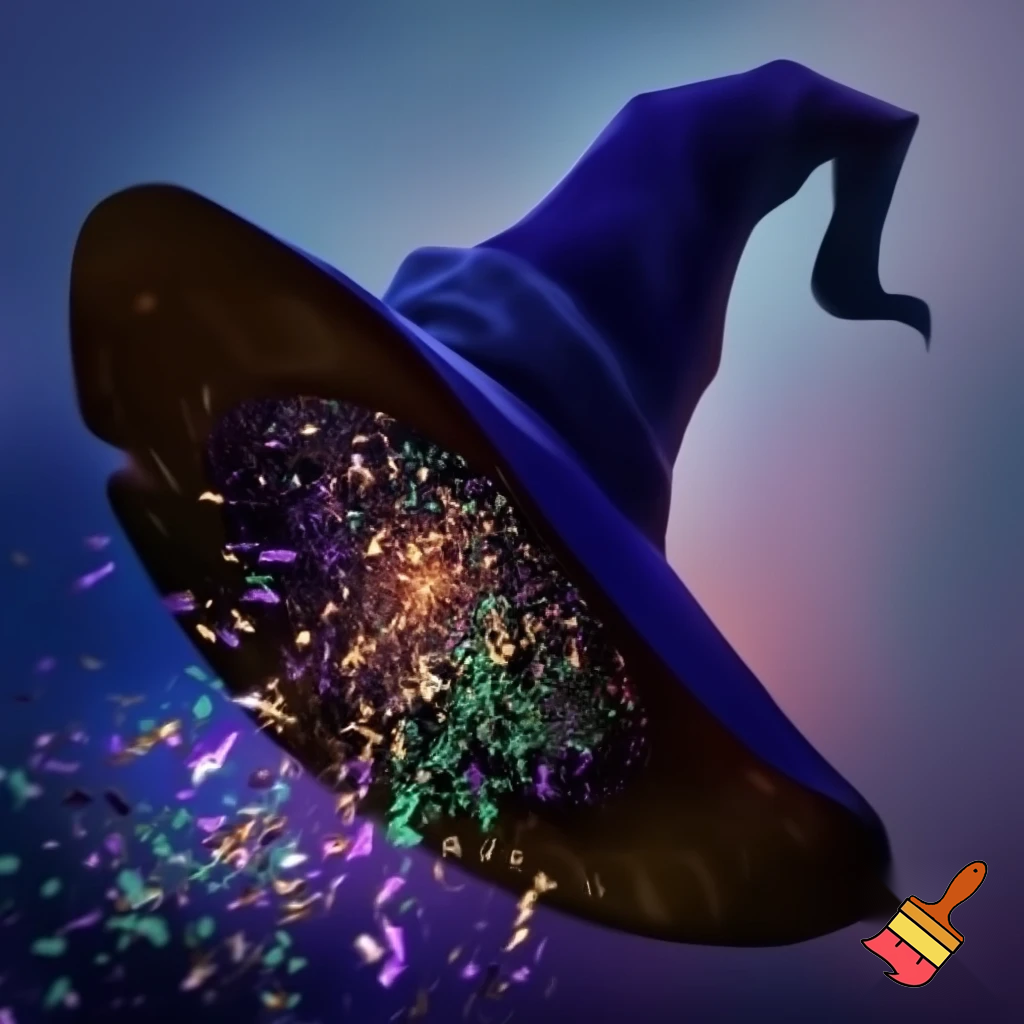 Talking witches hat velvet big surprise