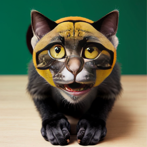 Merge a monkey and a cat into one creature 