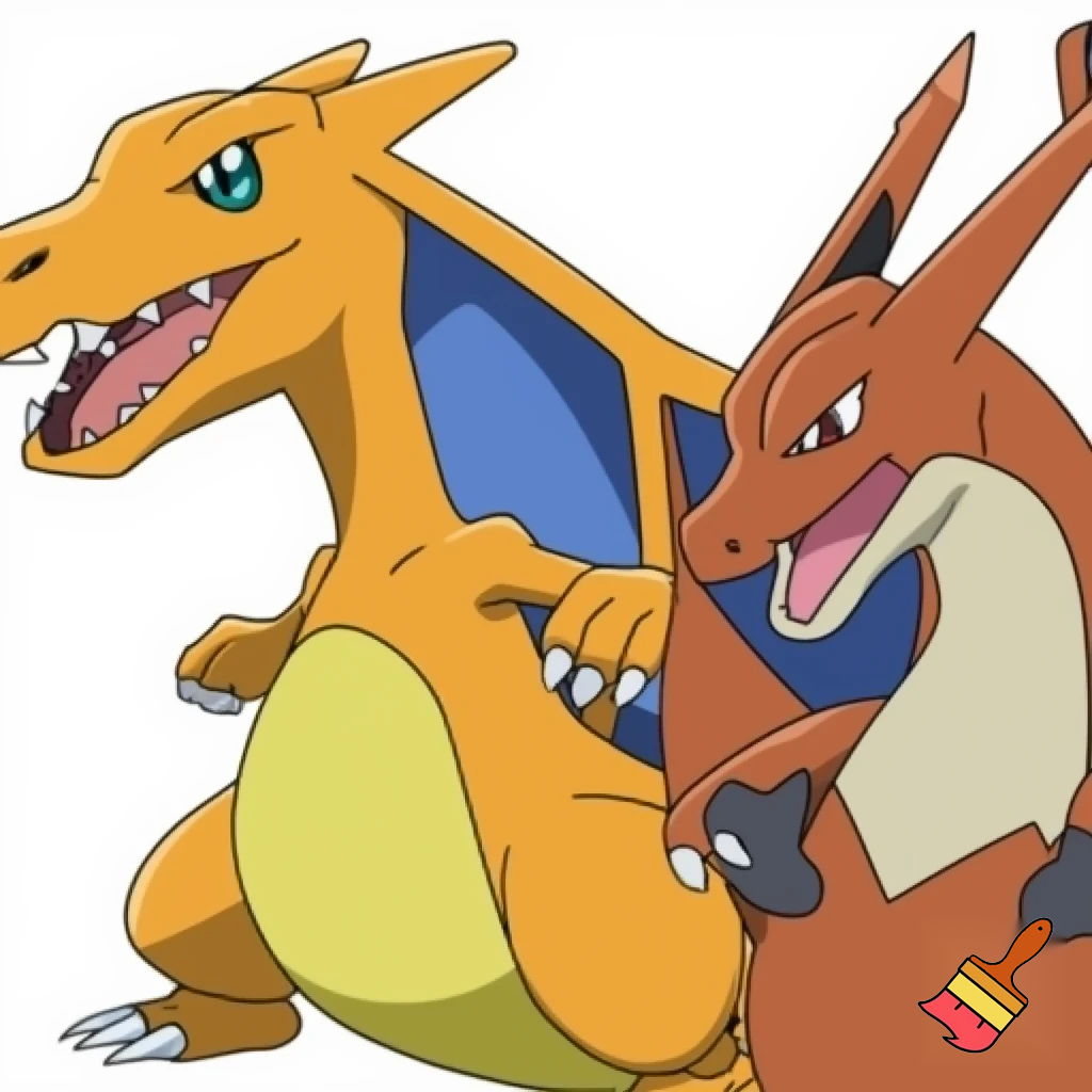 digimnon agumon pokemon dragonite charizard fusion