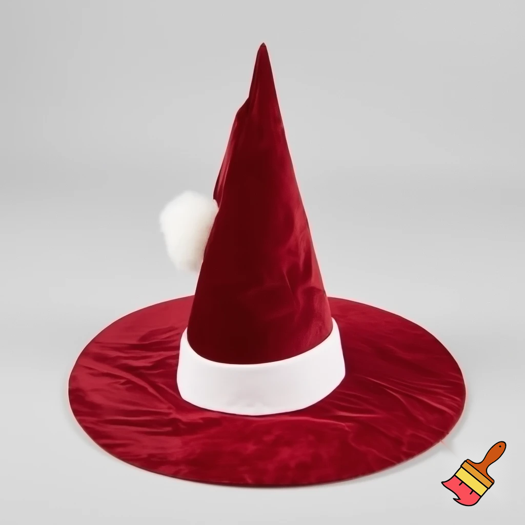 Christmas wizard hat Santa Claus hat velvet