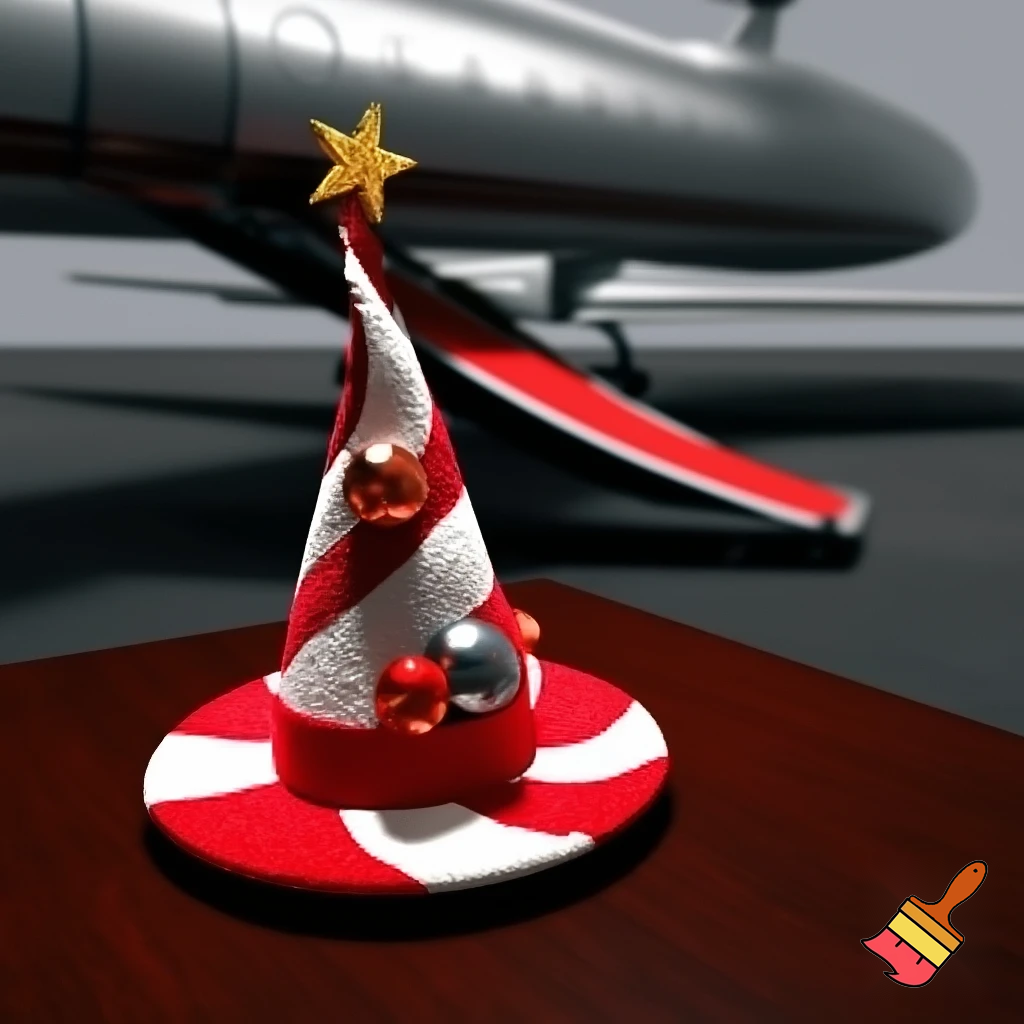 Christmas wizard hat, special costume red plane ramp one