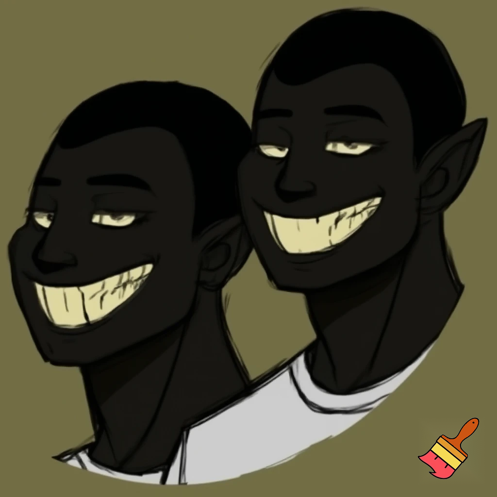 Use the attached image as a strict style and character reference.

Create a Twitter / X banner (wide composition, 3:1 aspect ratio).

IMPORTANT:
The character must remain the SAME INDIVIDUAL.
Same face, same head shape, same eyes, same extremely wide toothy grin, same skin tone, same art style.
This is NOT a redesign.

You ARE allowed to change:
– pose
– body angle
– composition
– camera distance

You are NOT allowed to change:
– facial structure
– expression
– art style
– texture
– mood
– color grading

Character description (LOCKED):
A human-like mascot with deep matte-black skin, rounded head, slightly protruding ears, minimal flat nose.
Pale off-white half-lidded eyes with a calm, sly expression.
An unnaturally wide grin stretching ear to ear, showing uneven ivory-yellow teeth.
Wearing a simple white t-shirt.
Expression: confident, sneaky, intelligent, vampiric.

Pose & composition:
Show the character from chest up or half-body.
The character can be slightly turned, leaning, or angled, but must clearly be the same person.
Place the character on the left or center-left of the banner.
Face must be fully visible and unobstructed.

Style lock:
Painterly, gritty NFT illustration.
Muted olive / khaki textured background.
Visible brush strokes.
No clean vector graphics.
No UI dashboards.
Everything must look hand-painted and belong to the same world as the avatar.

Crypto & profit elements (VERY IMPORTANT):
Add a CLEAR, RECOGNIZABLE Polymarket logo ICON (stylized, painted, not flat UI).
Add readable upward price charts with clear direction (green growth lines, arrows up).
Add strong visual sense of profit and winning.
Charts must look intentional and structured, not random scribbles.
Crypto elements should be integrated into the scene, not floating stickers.

Mood:
High-confidence prediction market operator.
Calm, calculated, profitable.
Dark crypto intelligence.

Lighting:
Same soft cinematic lighting as the reference.
Do not add harsh neon unless it already fits the original palette.

Quality:
High resolution.
Clean composition.
Banner-ready.

DO NOT:
– paste logos flat
– clutter the background
– distort the face
– change the art style
– add extra characters
– add random text
