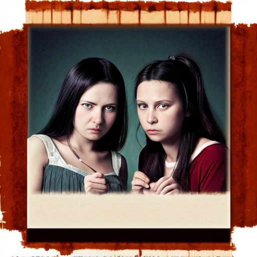 lav et billed af en god søstre og en ond søstre
2 kun
