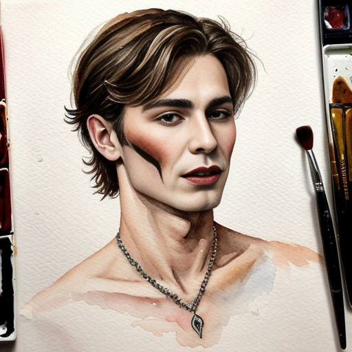 Vampire Prince with Brown Hair 