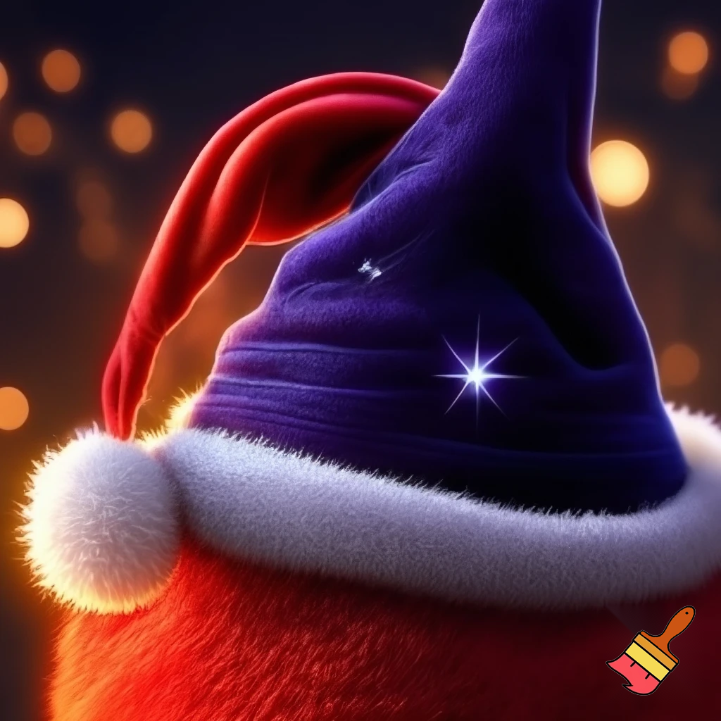 A wizard Christmas hat, Santa Claus hat