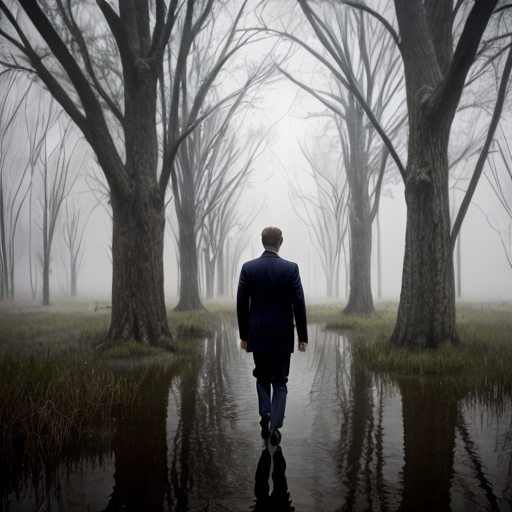 Jared Kushner facing a misty swamp in DC