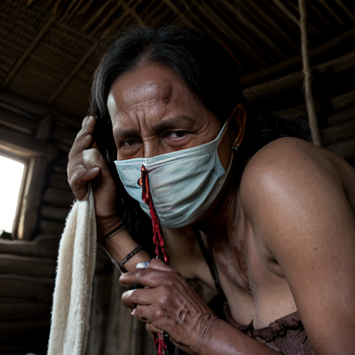 Her mother, Yura, had hidden her in the root cellar beneath their hut, wrapping her in damp cloth to mask her scent. It was a desperate act, born not of rebellion, but of love. She knew the price. She had known it since she was a child herself.
As the sun struck the altar’s peak, the elders emerged from the jungle, silent and skeletal, their bone masks glinting in the dying light. They did not speak. They did not search. They simply turned to Yura.
She did not run.
She stepped forward, arms raised, wrists bare.
But the elders did not stop at her.
They took her sister. Her cousin. Her niece.
Four women, bound together at the altar, arms stretched, wrists strung high. A chain of blood and defiance.
And then, from the jungle, came the sound.
Not a roar.
A breath.
A low, seismic exhale that made the trees bow and the villagers fall to their knees.
Kong had come.
But not for worship.
For judgment.