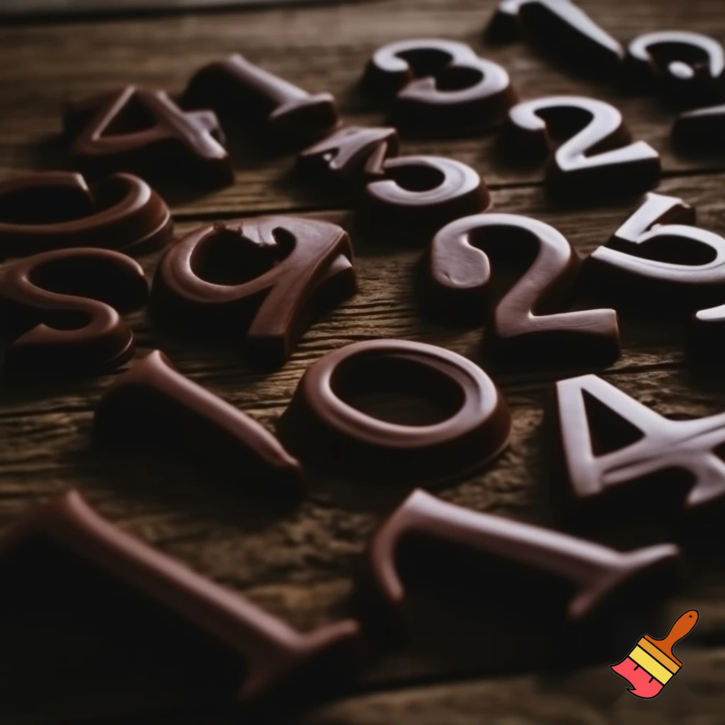 Chocolate advent calendar Numbers