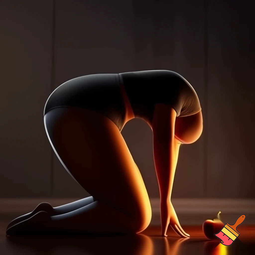 a woman bending over to pick up an apple make her butt bigger
