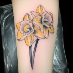 december birth flower tattoo