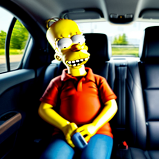 The simpson backseat car lisa talk July 2016