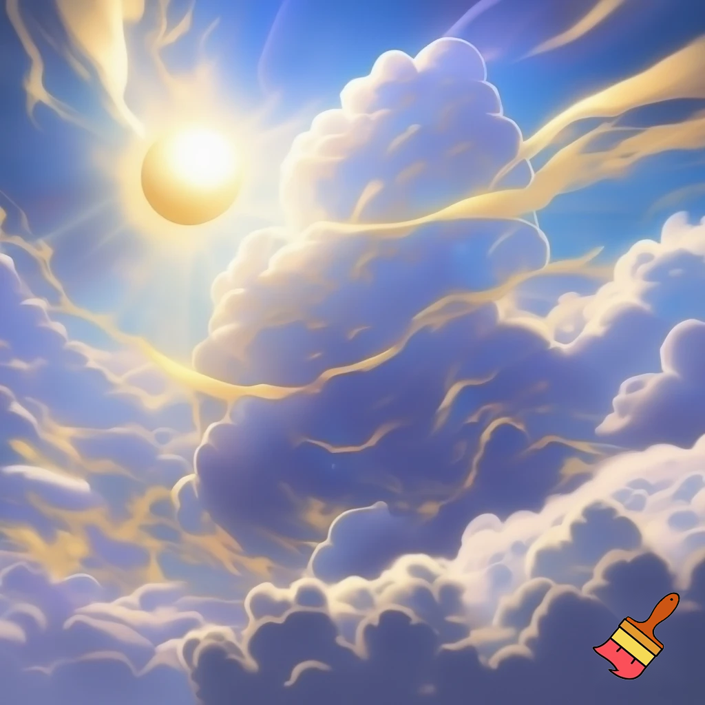 heven clouds sky sun