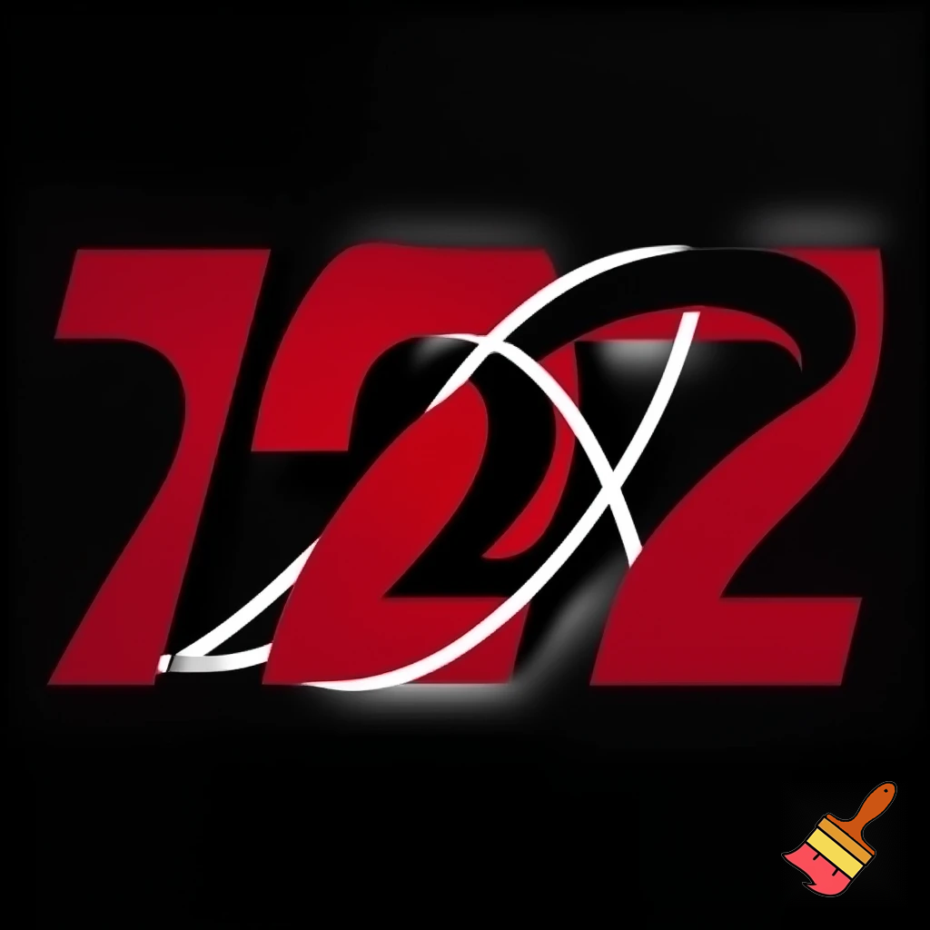 A band logo. The band is a rock band names twenty eighteen. The band colors are black, red, and white. It is a band of 6. Clean writing. Not a punk band, but they play Green Day. Not aggressive