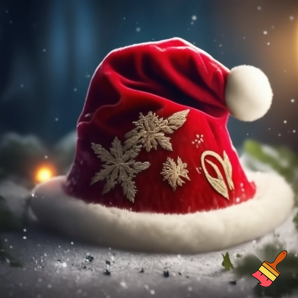 Christmas wizard hat a red one