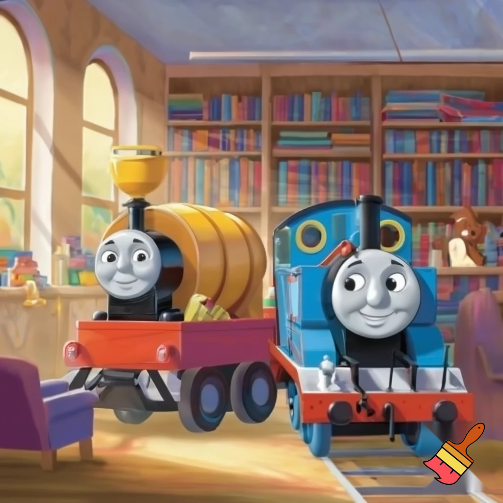 Thomas and friends library storybook with concrete mixer