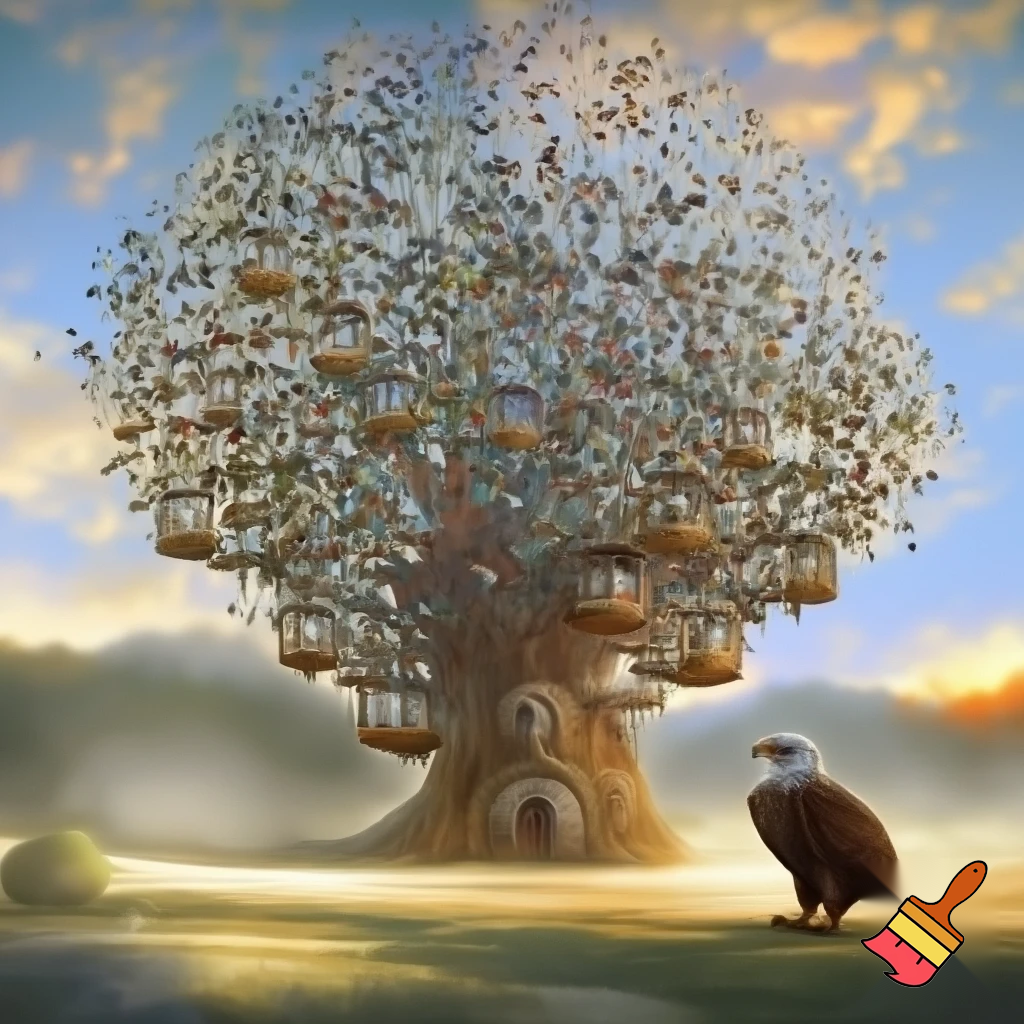 tree of feathers is a hotel for different type of birds, and the place will be keep out from Rock monitor lizards