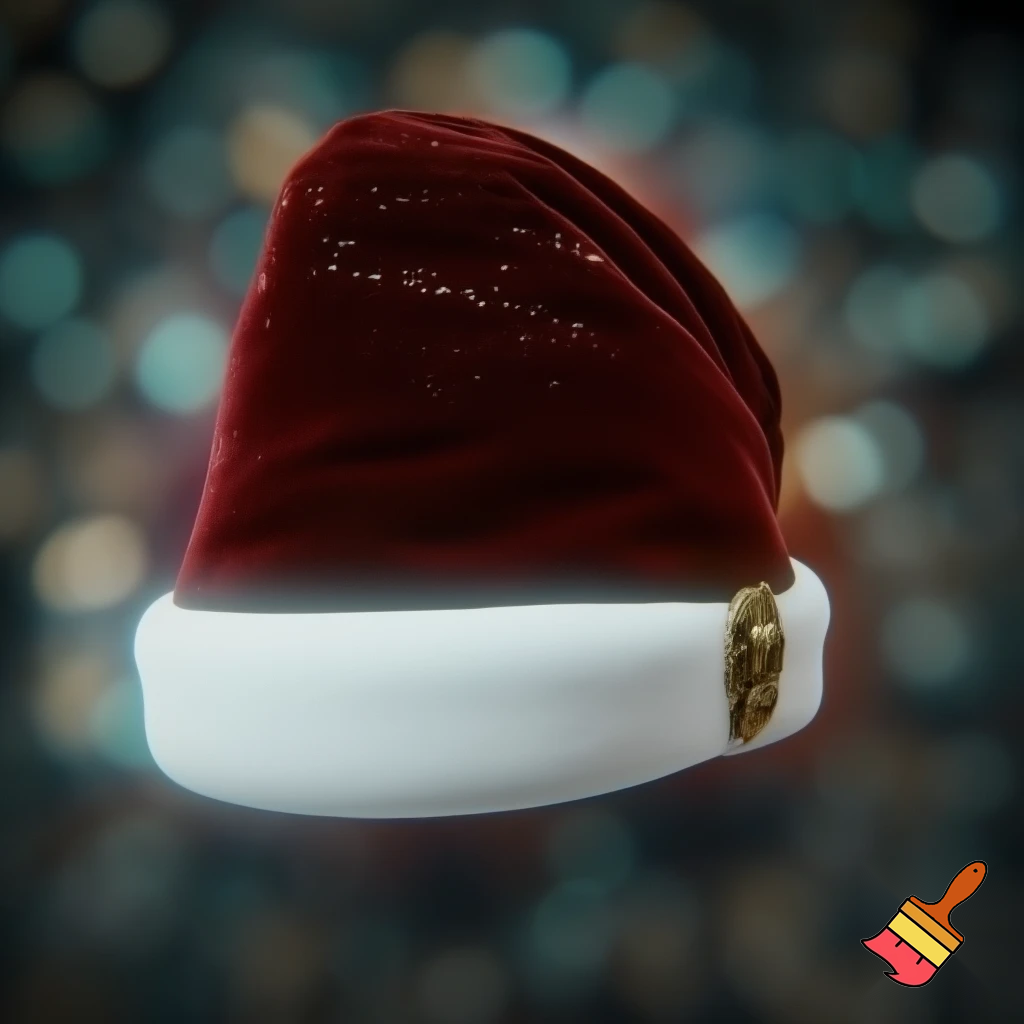 A wizard Santa Claus hat read✨✨🎄💫 velvet a wizard hat