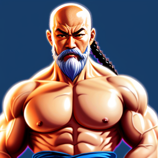 asian_bald__sifu__shaolin__old_bonze__long_white_beard_pigtail__chinese_warrior__bodybuilder__kung_fu_legend__staff__closed_eyes