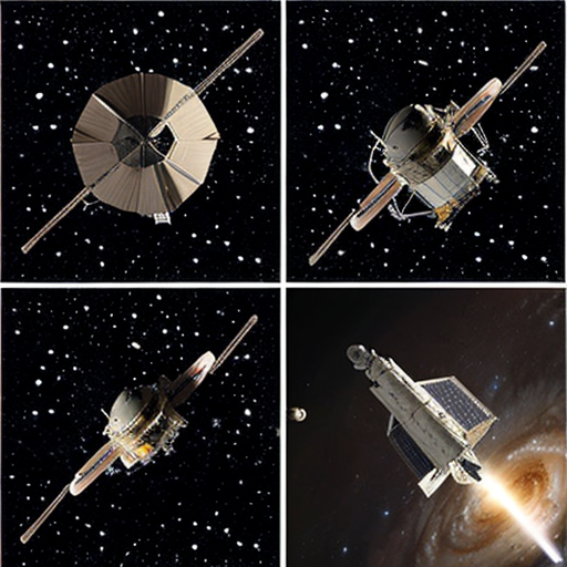 Mostrare l’astronave dall’esterno nello spazio profondo, includendo **due viste nella stessa immagine** (ad esempio vista a tre quarti e vista laterale o dall’alto).  
> L’astronave deve apparire piccola e agile, con fusoliera aerodinamica, propulsori posteriori luminosi, antenne e dettagli funzionali, finestrini panoramici.  
> Illuminazione cinematografica, riflessi realistici sulla scocca, stelle e un pianeta sullo sfondo per dare scala, resa ultra-dettagliata, qualità 4K.