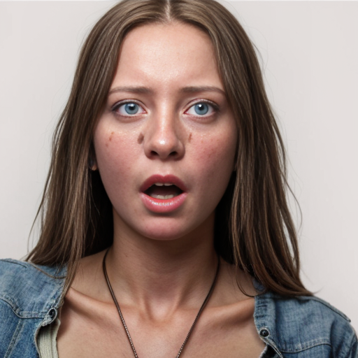 girl shocked